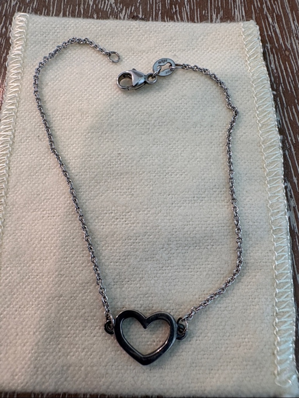 James Avery Petite Heart Link Bracelet